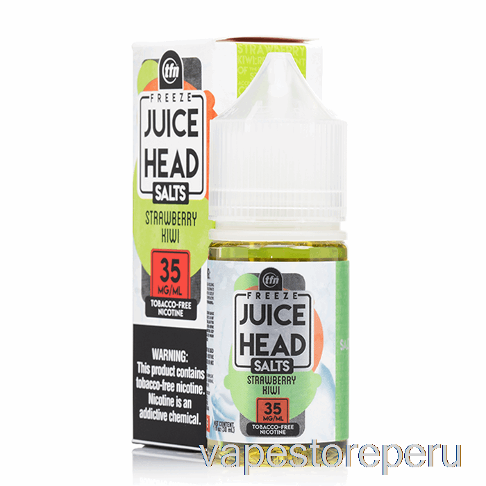 Vape Recargable Frozen Fresa Kiwi - Jugo Cabeza Sales - 30ml 50mg
